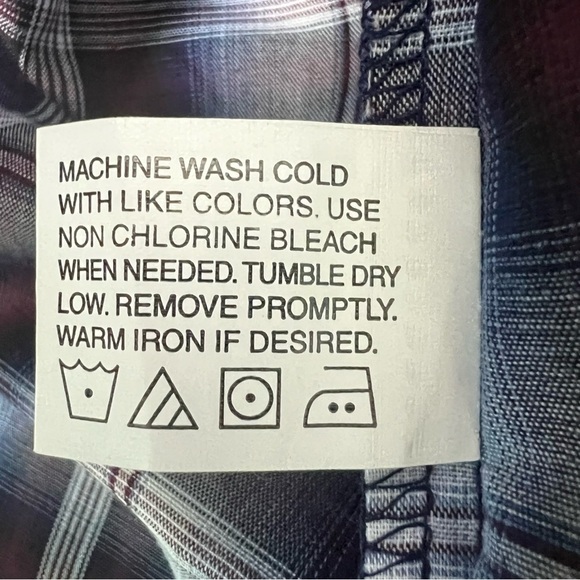 Bit & Bridle Men’s White Pearl Snap Western Shirt Sz 2X Multi  Color Plaid - Picture 9 of 12